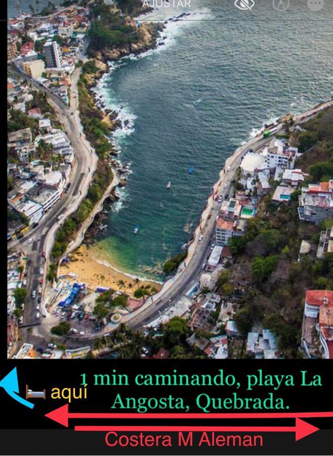 Appartamento Departamento Sobre Costera, 1Min La Quebrada, 3M Playas Y Yates Acapulco Esterno foto
